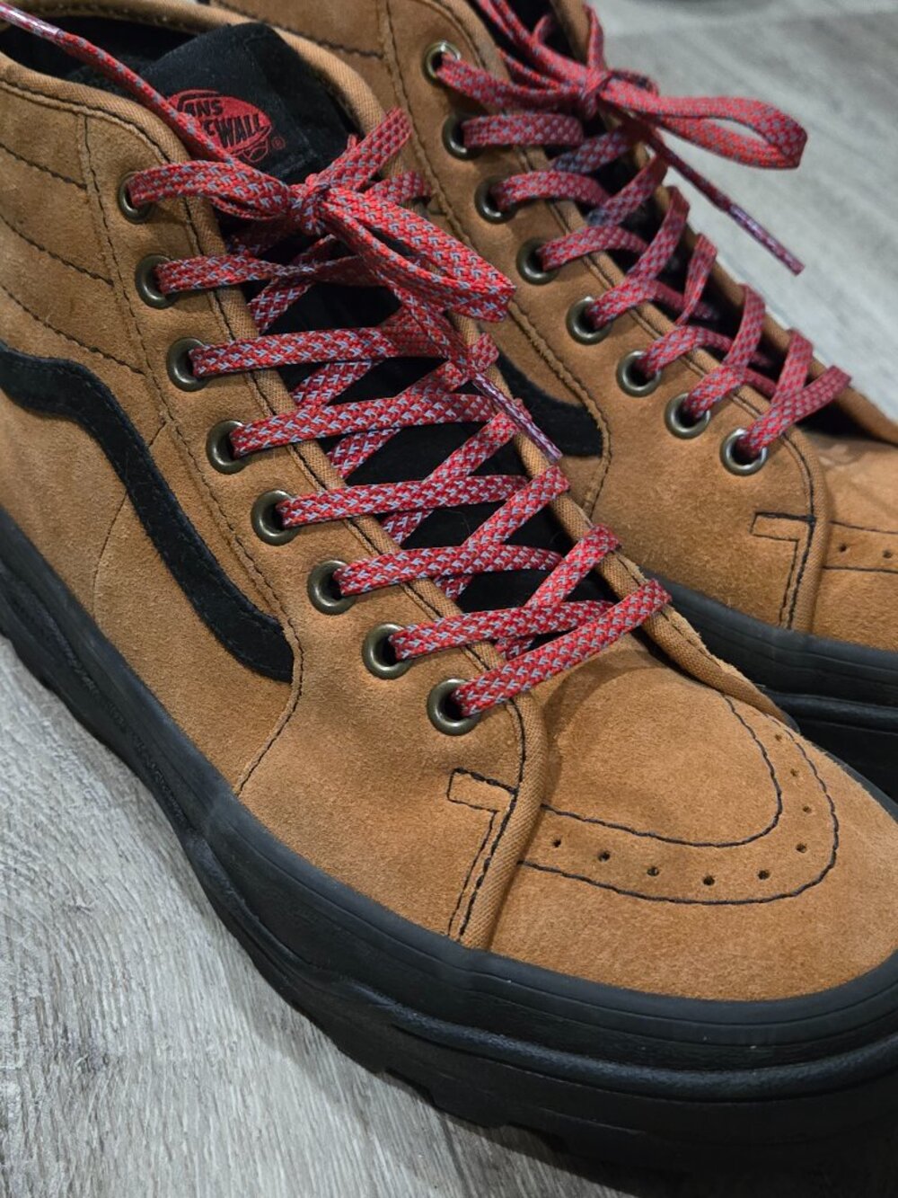 Sentry Sk8-Hi WC Hightop Camel & Black Unisex Chunky SneakerBoot